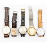 A collection of vintage watches, gents including Secretary, Bulova, Balldor, Lorus and Armani