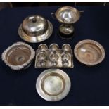 A collection of silver plate, EP, EPNS to include: Two various Old Sheffield plate style wine