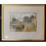 George Butler, Derbyshire artist, 13 watercolours, of Derbyshire and other locations, all framed and