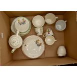 1930s childs tea set and tea items, Mable Attwell style