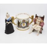 Paragon commemorative Loving Mug in Box Henry VIII by Wedgewood and Renaissance Queen Victoria AF