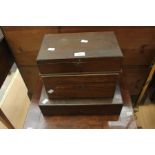 Three 19th and 20th Century mahogany boxes