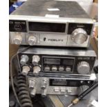 Collection of 1980s C.B. Radios 8 in all plus aerials including fidelity audio line trait etc.
