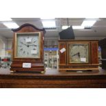 Mid 20th Century Elliot mantle clock along with another English made mahogany mantle clock