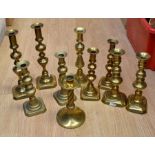 10 brass candlesticks inventory no 27
