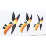 Carlton Ware My Guinness set of three Toucans