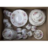 Collection of Royal Crown Derby posie pattern chinawares including coffee cups, tureen, bowls etc