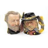 Four Royal Doulton Character Jugs with Boxes ie Glenn Miller, General Custer, The Antagonists