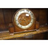 1950s' Smiths Westminster mantel clock with Roman numerals