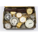 A collection of various gents watches mainly faces to include vintage Oris, Newmark along with later