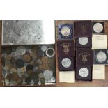 UK and World Coins includes 3 x 1951 Festival of Britain Crowns in Original Case with Certificate