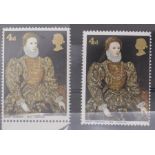 GB SG 7716 1968 paintings 4d missing vermilion UN/M with normal