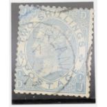 GB SG 120b 1867 2/= milky blue, Sunderland, 1879 CDS rare shade