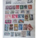 A collection of stamps in three mainly junior albums world wide ranges (some partially stuck).