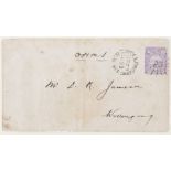 NSW 1d PS envelope official mail in Wollongong Sept 247 1890