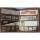 A plastic crate with range of stamp albums and loose. Main interest is an extensive collection of