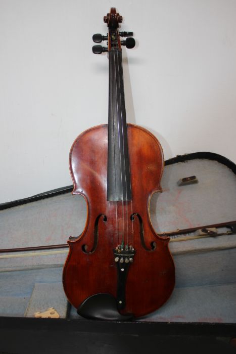 Violin Labelled Compagnon - Image 2 of 5