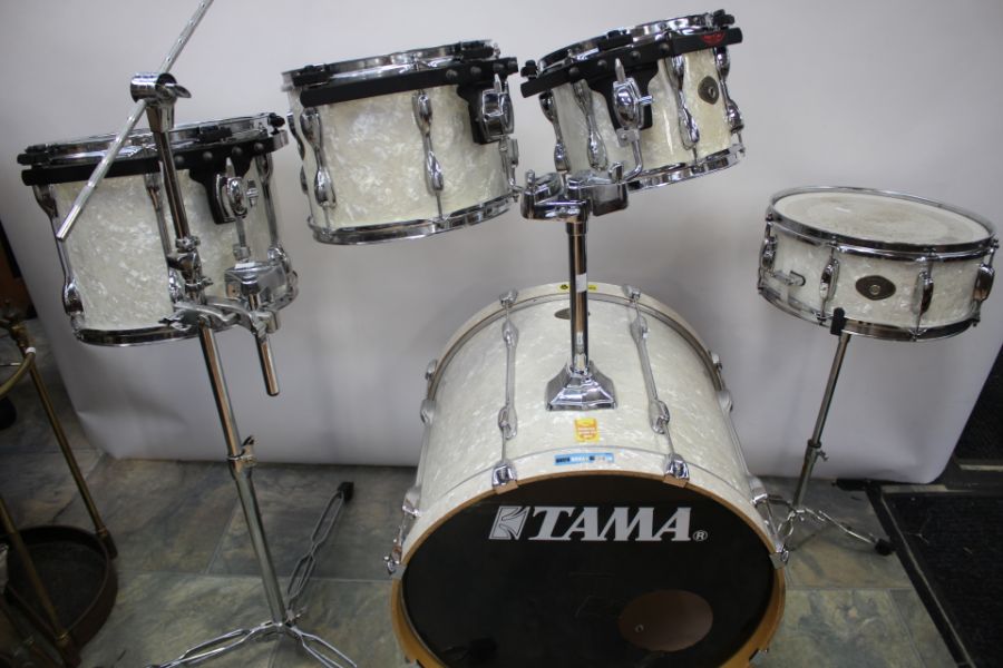 Tama Rockstar Drum Kit Used By Lars Ulrich Backstage - Image 3 of 6