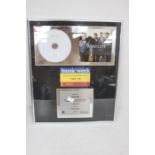 Framed Westlife Disc Award