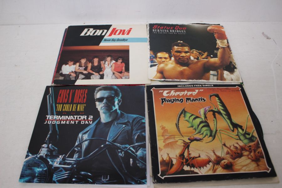 A Box Of 7" Hard Rock/ Rock Singles . - Image 3 of 7