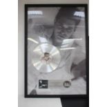 Michael Buble Framed Award