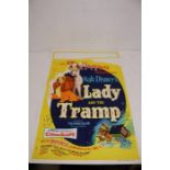 Lady & The Tramp British Quad Film Poster 1955