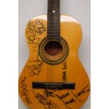 Acoustic Guitar Signed By Saxon & Other Bands