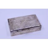 A Chinese silver export cigarette box