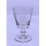 A Great exhibition year 1851 engraved  Glass