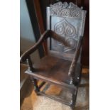 A period 18th cent Wainscott chair