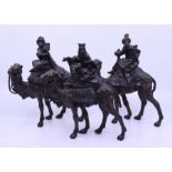 Three early 20th cent bronze "Wise Men"