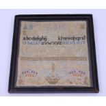 A dimnuitive early 20th cent sampler