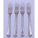 Irish Silver inerrest a set of four Silver forks