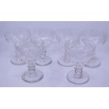 A set of six 19th cent ale glasses