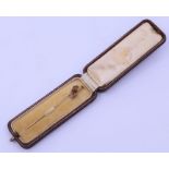 A fine quality gold cased "Four in Hand Victorian Gentleman's carriage club interest" tie pin
