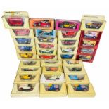 Good Assortment of Matchbox Models of Yesteryear Die Cast Models - Most (buff) Boxes