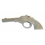 ***RE-OFFER DECEMBER TOY & NOSTALGIA £5-£10*** White Metal Toy Cap Gun - Made in England - Metal