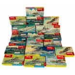 18 x Eagle model kits 1/ 1200 scale plastic ship kits. Quantity of various assorted ships. (Contents