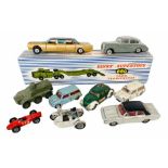 Assortment of Play Worn Die Cast - Including Dinky Examples with an Original 660 Super Toys Box (