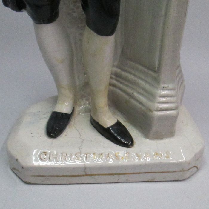 A very rare Staffordshire figure titled Christmas Evans Pugh D figure 48 Circa: 1850 Size: 35.5cm - Image 2 of 6
