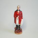 A miniature Staffordshire figure of Wellington. Circa: 1880 Size: 13cm H Condition: Old