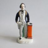 A Staffordshire Alpha factory figure of Sir Robert Peel Pugh B figure 37 Circa: 1850 Size: 21.5cm