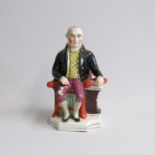 A rare Staffordshire figure of James Sadler (Balloonist) Pugh D figure 50 Circa: 1848 Size: 23cm H