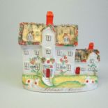 A Staffordshire Cottage titled Potash Farm Pugh G figure 44 Circa: 1849 Size: 21.5cm H Condition: