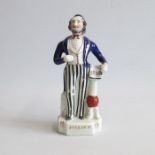 A Staffordshire figure of Jullien Alpha factory Pugh E figure 162 Circa: 1847 Size: 20.5cm H