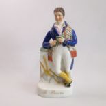 A rare Staffordshire figure titled “R Burns” Pugh H figure 58 Circa: 1850 Size: 29cm H Condition: