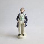 A rare Staffordshire figure of Cobden Similar to Pugh B figure 6 (a) Circa: 1846 Size: 24cm H