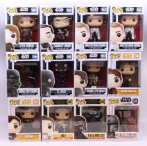 Funko: A collection of twelve Funko Pop! boxed figures to comprise: Jyn Erso 138, Chirrut Imwe