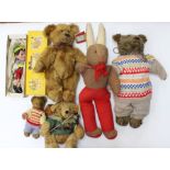 Bears: A collection of assorted bears to include: Russ, and others, together with a boxed Pelham