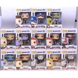 Funko: A collection of thirteen Funko Pop! Marvel Avengers boxed figures to comprise: Tony Stark